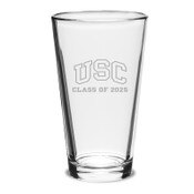 USC Trojans Class of 2024 Engraved Pint Glass